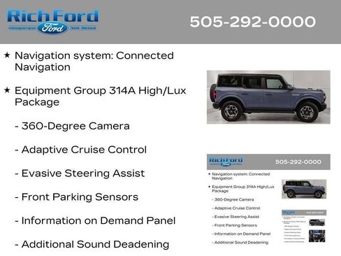 Certified 2024 Ford Bronco Outer Banks AWD/4WD image 40