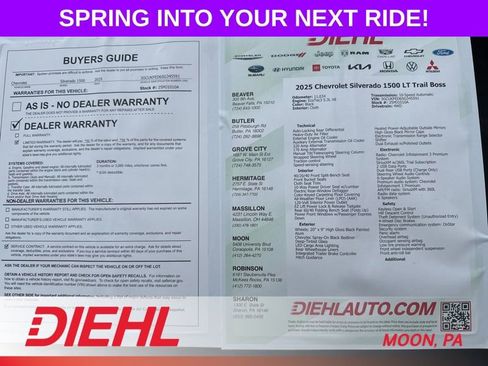 Used 2025 Chevrolet Silverado 1500 LT Trail Boss w/ Protection Package image 8