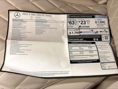 Certified 2025 Mercedes-Benz S 580e 4MATIC Sedan image 22