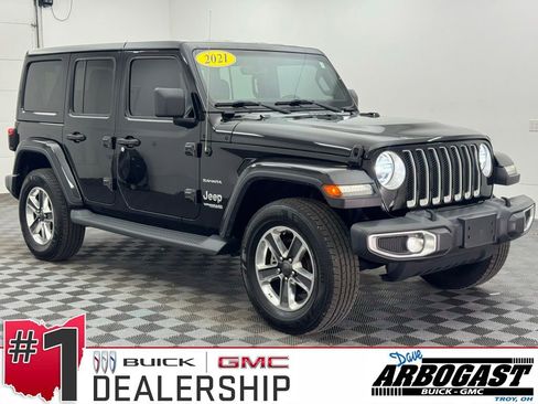 Used 2021 Jeep Wrangler Unlimited Sahara AWD/4WD image 1