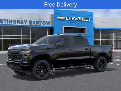 New 2026 Chevrolet Silverado 1500 Custom w/ Turbomax Blackout Package RWD image 2