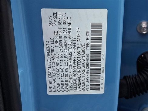 Certified 2025 Honda Ridgeline TrailSport+ image 31