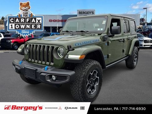 Used 2023 Jeep Wrangler Unlimited Rubicon 4xe w/ Cold Weather Group AWD/4WD image 1