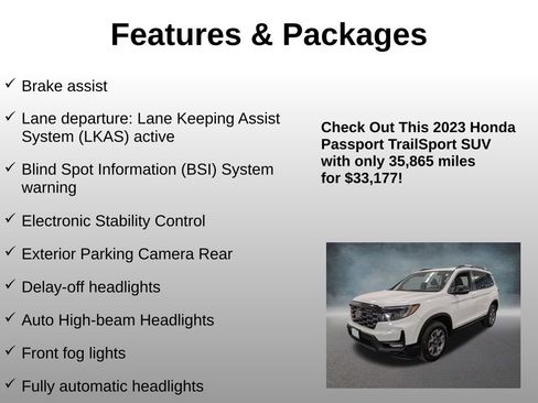 Certified 2023 Honda Passport TrailSport image 20