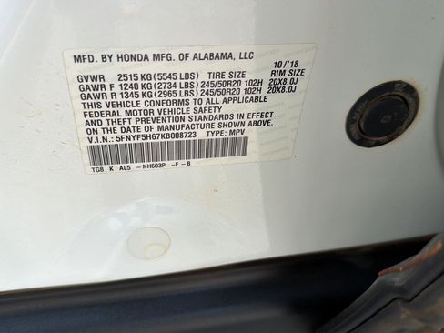 Used 2019 Honda Pilot Touring image 43