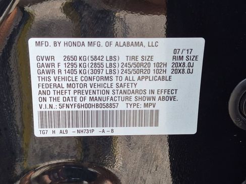 Used 2017 Honda Pilot Elite image 35