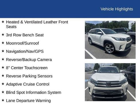 Used 2018 Toyota Highlander Limited AWD/4WD image 7