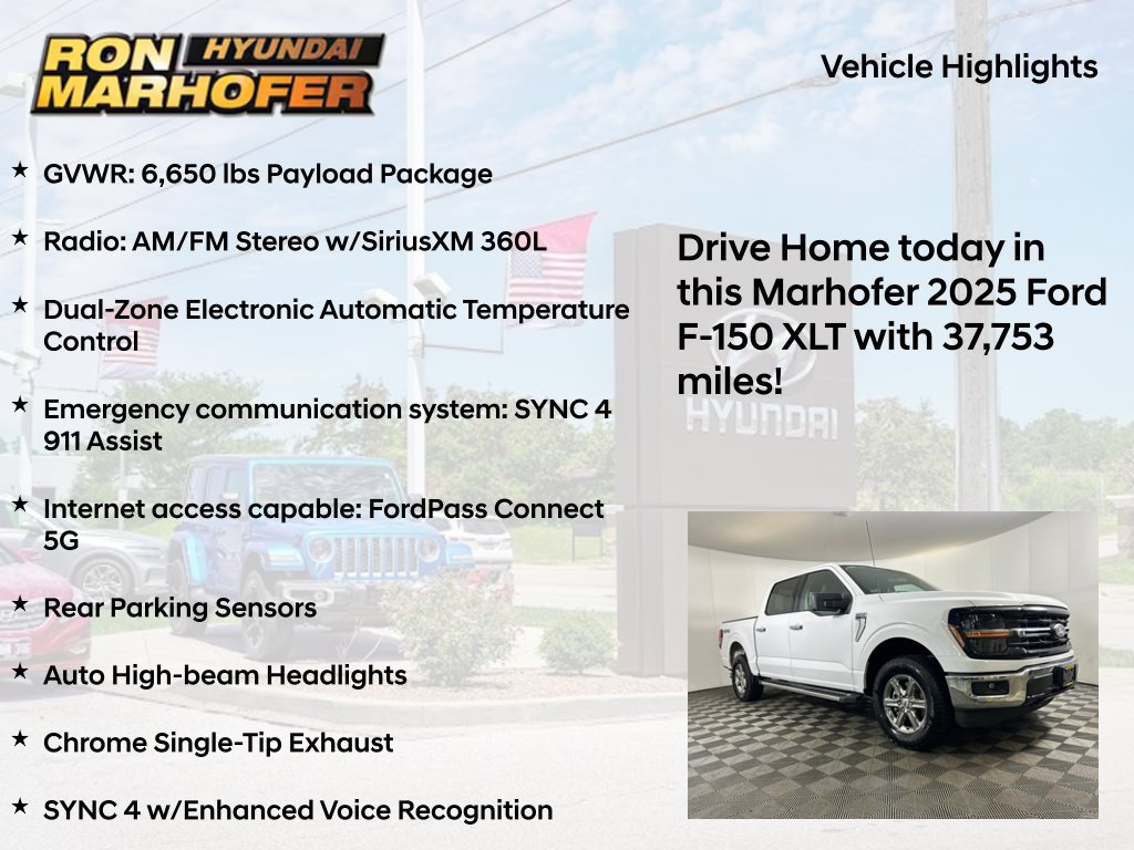 Used 2025 Ford F150 XLT w/ Equipment Group 301A Standard AWD/4WD image 14