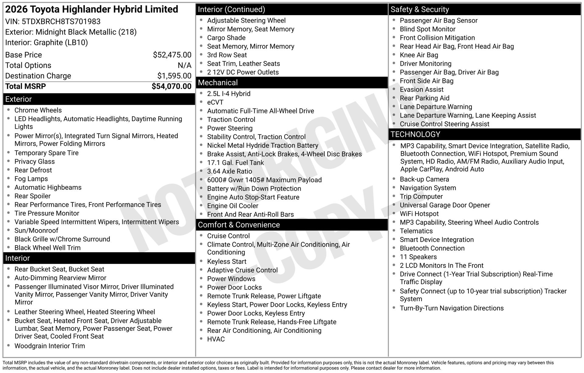 Certified 2026 Toyota Highlander Limited AWD/4WD image 24