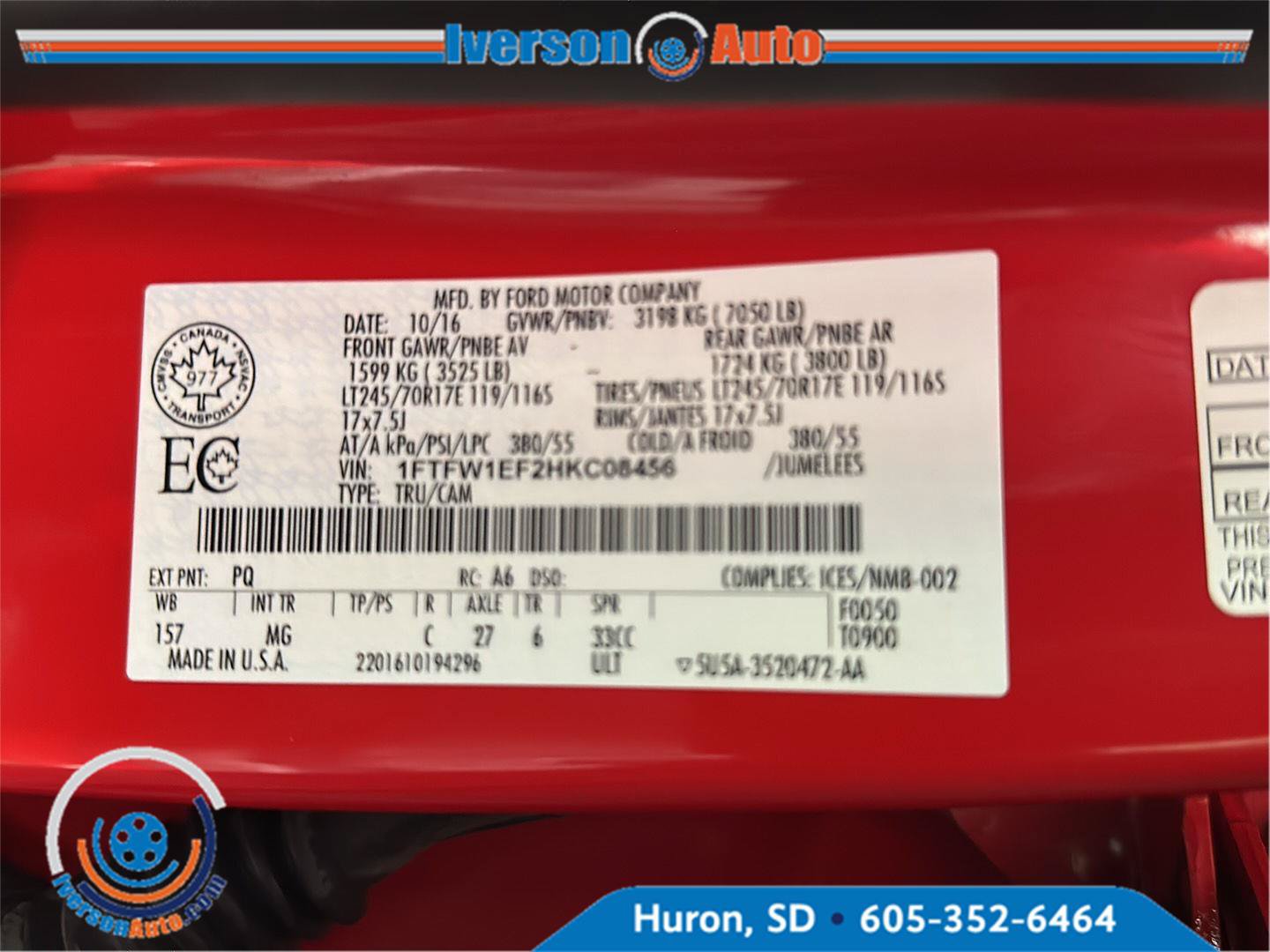 Used 2017 Ford F150 XLT AWD/4WD image 12