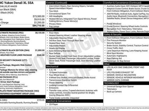 Used 2020 GMC Yukon XL Denali w/ Denali Ultimate Package image 31