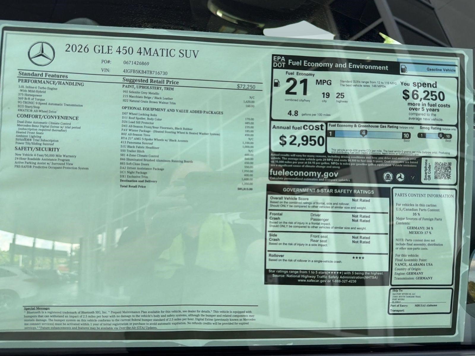 Used 2026 Mercedes-Benz GLE 450 4MATIC image 37