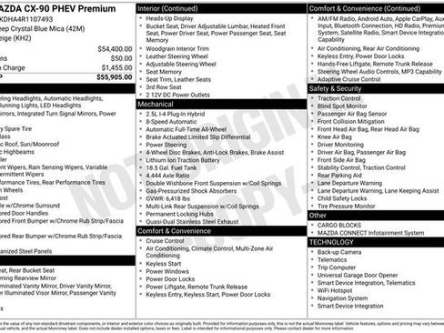 Used 2024 MAZDA CX-90 Plug-In Hybrid w/ Premium Pkg AWD/4WD image 6