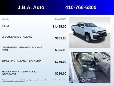 Used 2022 Chevrolet Colorado LT w/ LT Convenience Package RWD image 5