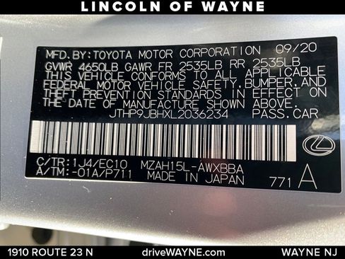 Used 2020 Lexus UX 250h w/ Premium Package image 27