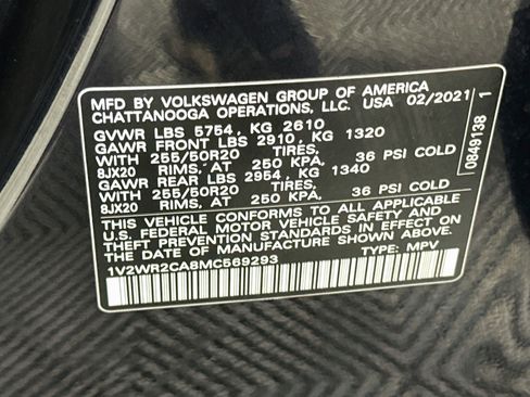 Used 2021 Volkswagen Atlas SE FWD image 12
