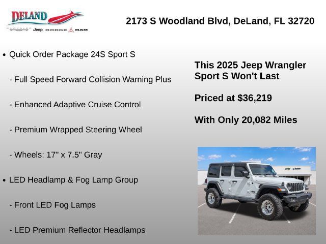 Used 2025 Jeep Wrangler Unlimited Sport AWD/4WD image 12