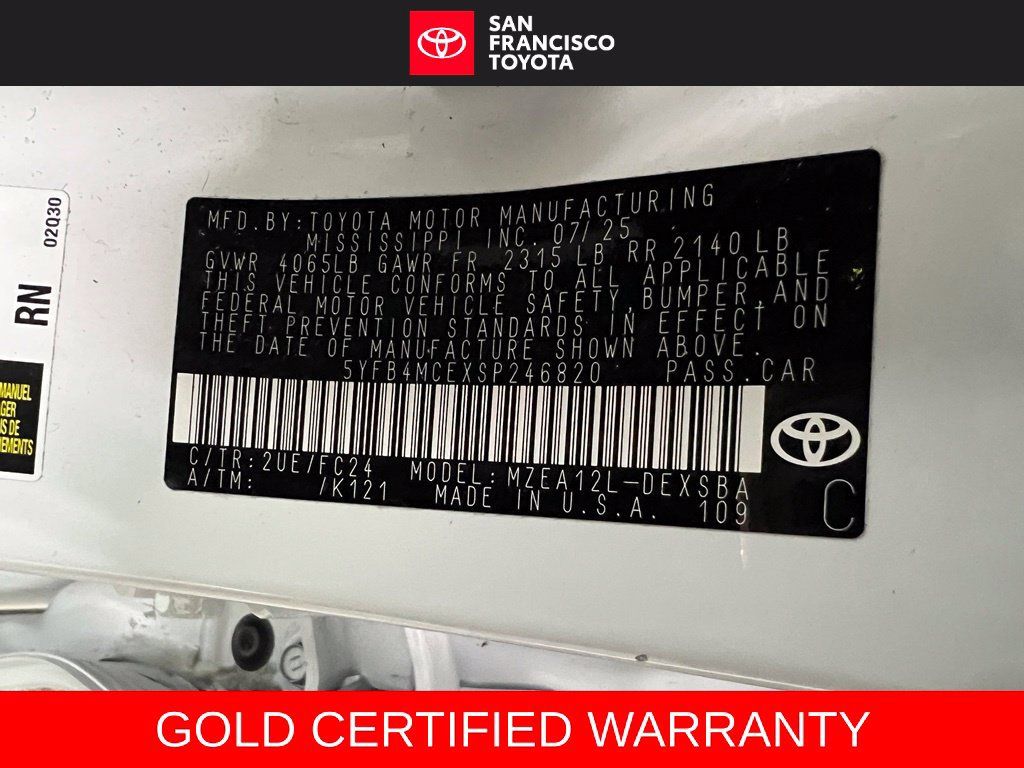 Certified 2025 Toyota Corolla FX w/ Convenience Package FWD image 37