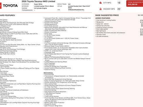 Used 2020 Toyota Tacoma Limited image 5