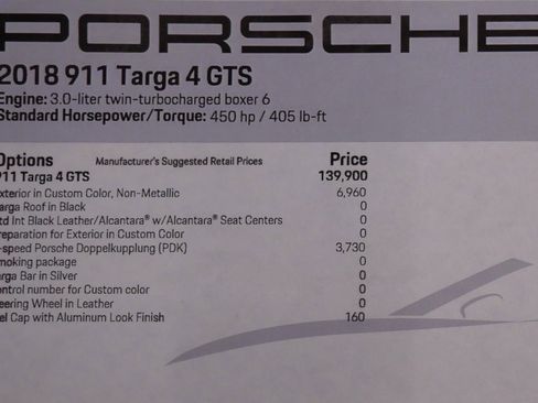 Used 2018 Porsche 911 Targa 4 GTS AWD/4WD image 24