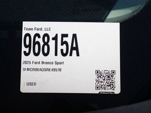 Certified 2025 Ford Bronco Sport Badlands w/ Badlands Tech Package image 30