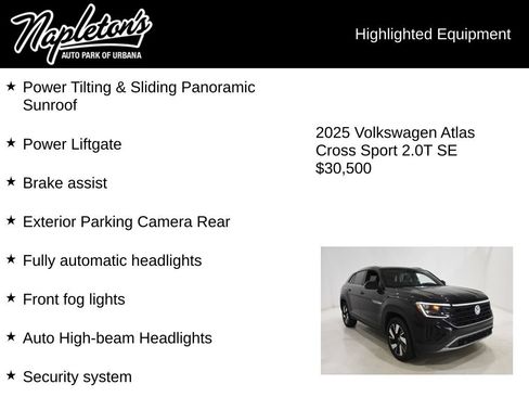 Used 2025 Volkswagen Atlas Cross Sport SE FWD image 16