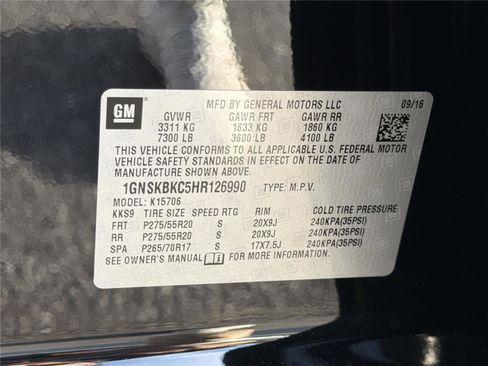 Used 2017 Chevrolet Tahoe LT w/ Luxury Package AWD/4WD image 33