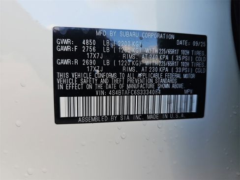 New 2025 Subaru Outback Premium w/ Popular Package #1A image 35