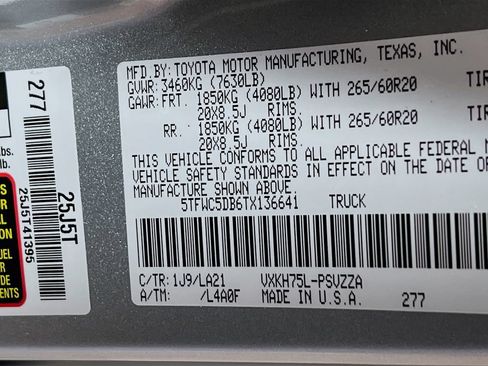 New 2026 Toyota Tundra Limited AWD/4WD image 23