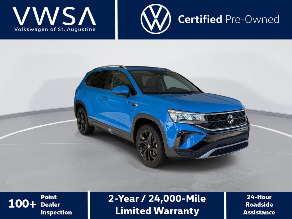 Certified 2024 Volkswagen Taos SE w/ Black Wheel Package FWD image 1