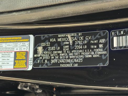 Used 2022 Kia Forte LXS w/ LXS Technology Package FWD image 19