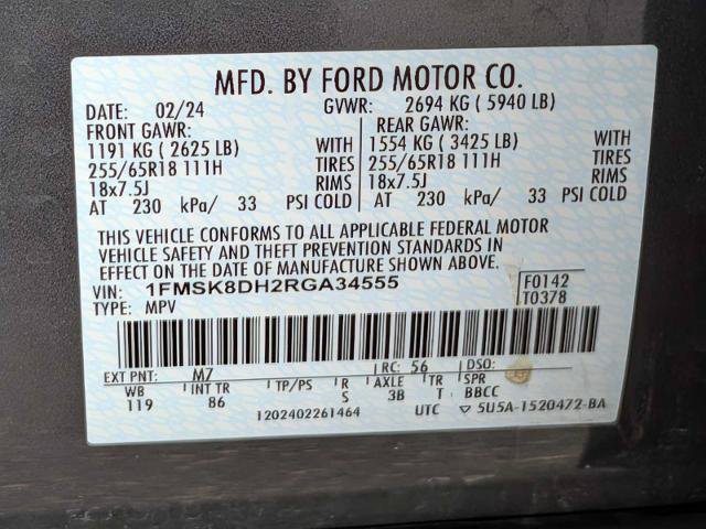 Certified 2024 Ford Explorer XLT AWD/4WD image 32