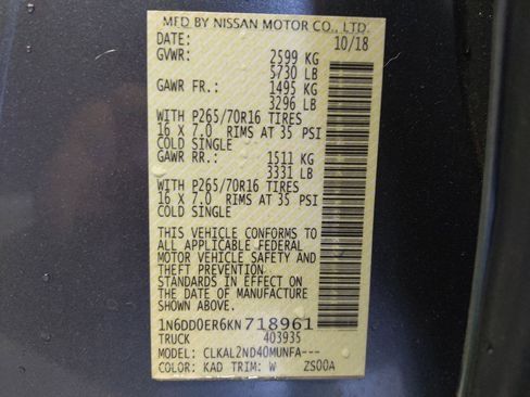 Used 2019 Nissan Frontier SV w/ Value Truck Package image 33