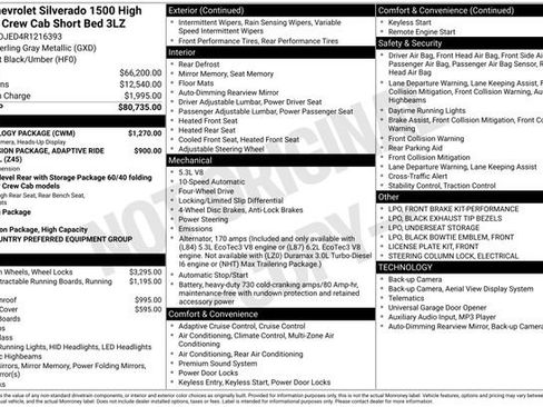 Used 2024 Chevrolet Silverado 1500 High Country w/ Technology Package image 11