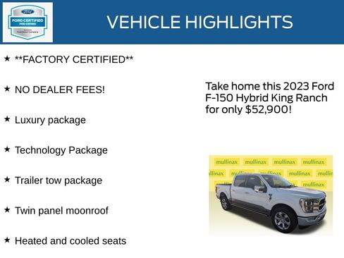 Used 2023 Ford F150 King Ranch w/ Equipment Group 601A High AWD/4WD image 11