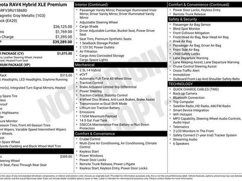 Used 2024 Toyota RAV4 XLE Premium w/ Weather Package AWD/4WD image 3