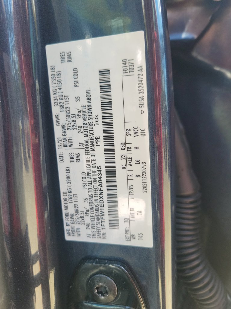 Used 2022 Ford F150 Limited AWD/4WD image 40