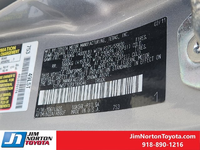 Used 2011 Toyota Tundra Limited w/ Platinum Pkg AWD/4WD image 33