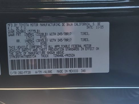 Certified 2026 Toyota Tacoma SR5 RWD image 24