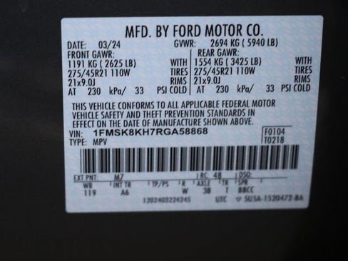 Used 2024 Ford Explorer ST-Line w/ Class IV Trailer Tow Package image 31