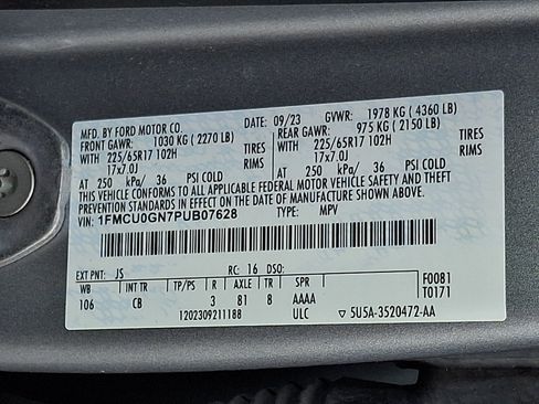 Certified 2023 Ford Escape Active w/ Cold Weather Package FWD image 27