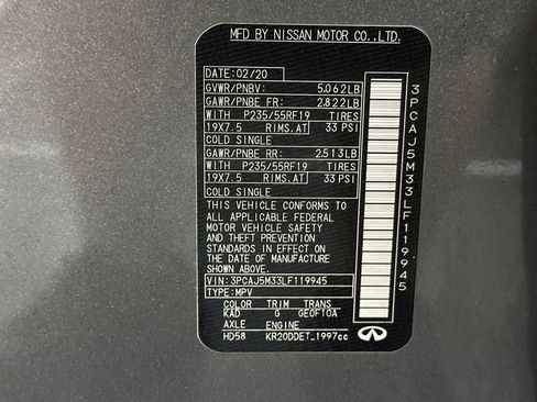 Used 2020 INFINITI QX50 Essential w/ Edition 30 Package image 33