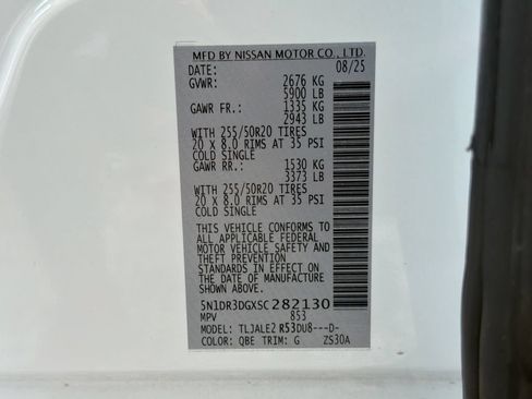 Used 2025 Nissan Pathfinder Platinum w/ Cargo Package FWD image 40
