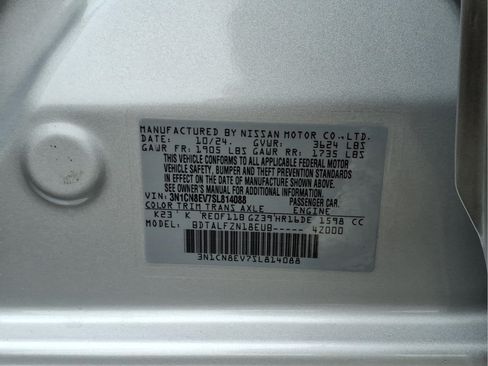 Certified 2025 Nissan Versa SV FWD image 28