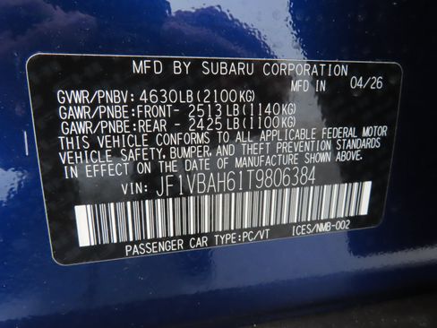 New 2026 Subaru WRX Premium AWD/4WD image 26