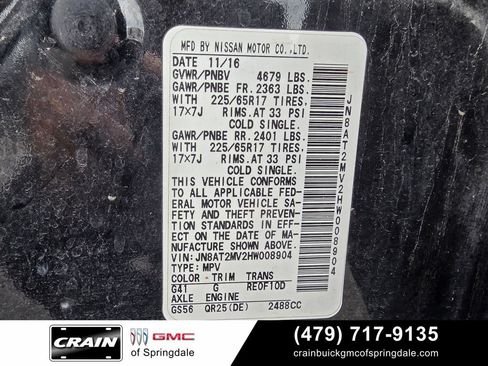 Used 2017 Nissan Rogue SV AWD/4WD image 30