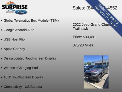 Used 2022 Jeep Grand Cherokee Trailhawk w/ ADV Protech Group II AWD/4WD image 19