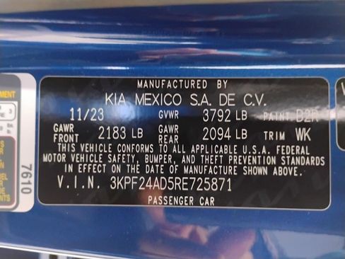 Used 2024 Kia Forte LXS w/ LXS Technology Package FWD image 89