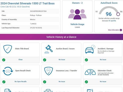 Used 2024 Chevrolet Silverado 1500 LT Trail Boss w/ Convenience Package II image 3