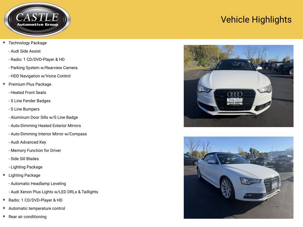 Used 2015 Audi A5 2.0T Premium Plus w/ Technology Package AWD/4WD image 4